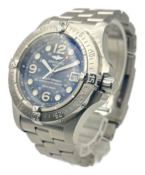 BREITLING（ブライトリング）BREITLING (ブライトリング) スーパーオーシャン スティールフィッシュ X-プラスRef. A17390 ネイビー サイズ:44mmの古着・服飾アイテム