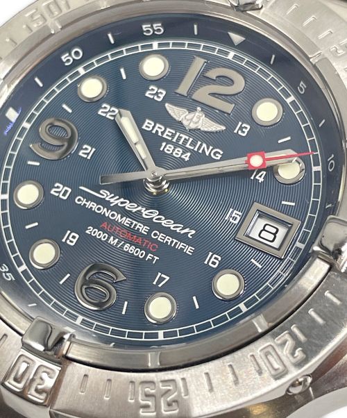 BREITLING（ブライトリング）BREITLING (ブライトリング) スーパーオーシャン スティールフィッシュ X-プラスRef. A17390 ネイビー サイズ:44mmの古着・服飾アイテム