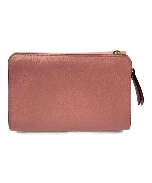 MIU MIU（ミュウミュウ）MIU MIU (ミュウミュウ) 2つ折り財布 ピンクの古着・服飾アイテム