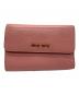 MIU MIU（ミュウミュウ）の古着「2つ折り財布」｜ピンク