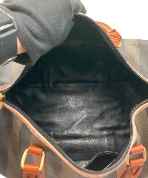 FENDI（フェンディ）FENDI (フェンディ) ボストンバッグ ブラウン×ブラックの古着・服飾アイテム