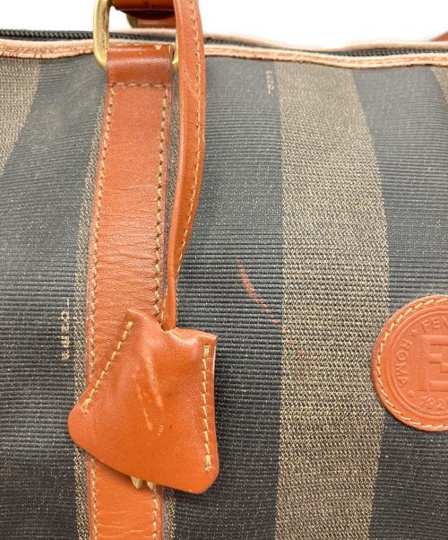 FENDI（フェンディ）FENDI (フェンディ) ボストンバッグ ブラウン×ブラックの古着・服飾アイテム