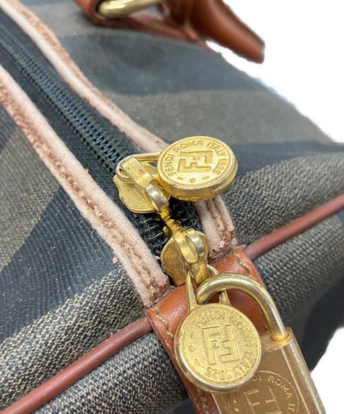FENDI（フェンディ）FENDI (フェンディ) ボストンバッグ ブラウン×ブラックの古着・服飾アイテム