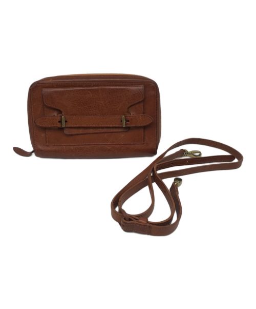 genten（ゲンテン）genten (ゲンテン) ショルダーウォレット ブラウンの古着・服飾アイテム