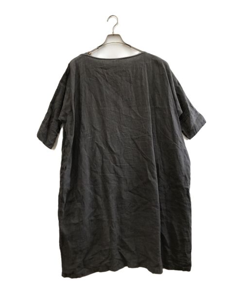 nest Robe（ネストローブ）nest Robe (ネストローブ) リネンワンピース グレー サイズ:FREEの古着・服飾アイテム