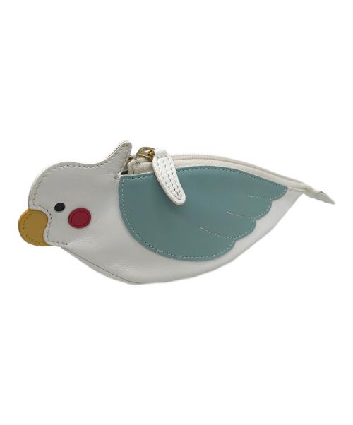 KITAMURA（キタムラ）KITAMURA (キタムラ) ポーチ ホワイト×スカイブルーの古着・服飾アイテム