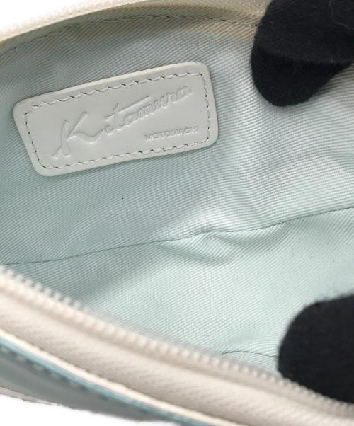 KITAMURA（キタムラ）KITAMURA (キタムラ) ポーチ ホワイト×スカイブルーの古着・服飾アイテム