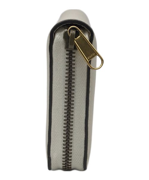 GUCCI（グッチ）GUCCI (グッチ) ラウンドファスナーウォレット アイボリーの古着・服飾アイテム