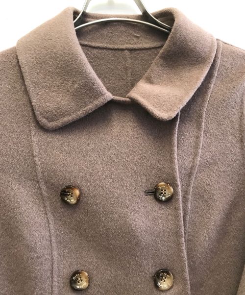 HER LIP TO（ハーリップトゥ）Her lip to (ハーリップトゥ) ダブルコート ワインレッド サイズ:Sの古着・服飾アイテム