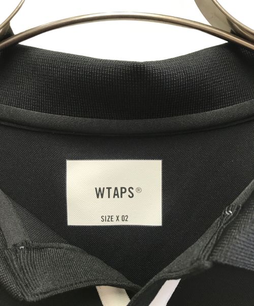 WTAPS（ダブルタップス）WTAPS (ダブルタップス) 襟ラインスキッパーポロシャツ ブラック×ホワイト サイズ:X02の古着・服飾アイテム