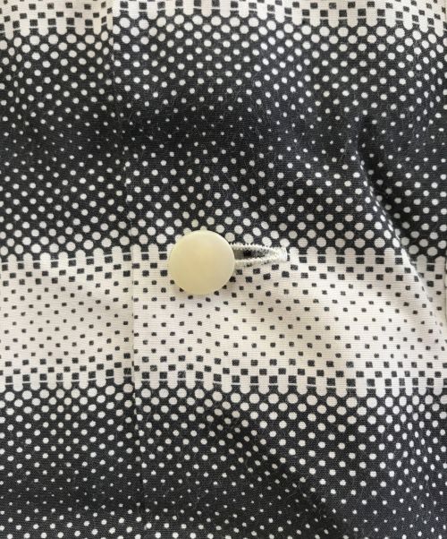 Star OF HOLLYWOOD（スターオブハリウッド）STAR OF HOLLYWOOD (スターオブハリウッド) オープンカラーシャツ ホワイト×ブラック サイズ:Mの古着・服飾アイテム