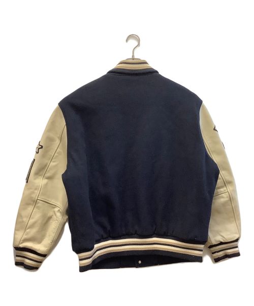 McGREGOR（マックレガー）McGREGOR (マクレガー) スタジャン ネイビー×ベージュ サイズ:4Lの古着・服飾アイテム