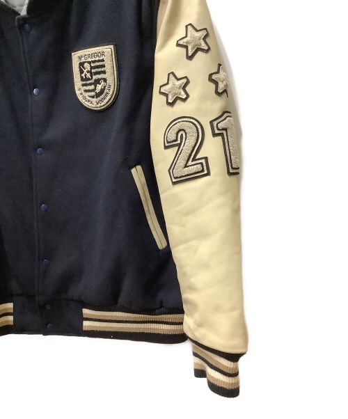 McGREGOR（マックレガー）McGREGOR (マクレガー) スタジャン ネイビー×ベージュ サイズ:4Lの古着・服飾アイテム