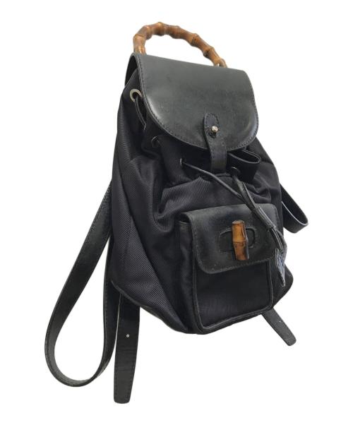 GUCCI（グッチ）GUCCI (グッチ) バンブーミニリュック ブラックの古着・服飾アイテム