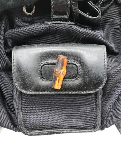 GUCCI（グッチ）GUCCI (グッチ) バンブーミニリュック ブラックの古着・服飾アイテム