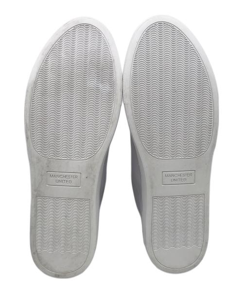 Manchester United（マンチェスターユナイテッド）MANCHESTER UNITED (マンチェスターユナイテッド) ハイカットスニーカー ホワイト×レッド サイズ:29の古着・服飾アイテム