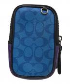 COACHコーチ）の古着「マルチファンクション フォーン パック ブロックド シグネチャー キャンバス」