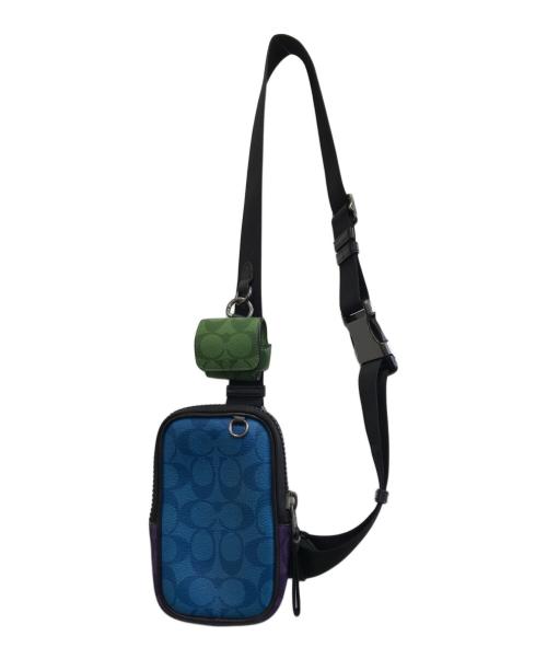 COACH（コーチ）COACH (コーチ) マルチファンクション フォーン パック ブロックド シグネチャー キャンバスの古着・服飾アイテム