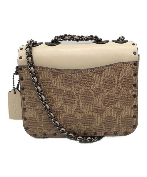 COACH（コーチ）COACH (コーチ) ショルダーポーチ ベージュの古着・服飾アイテム