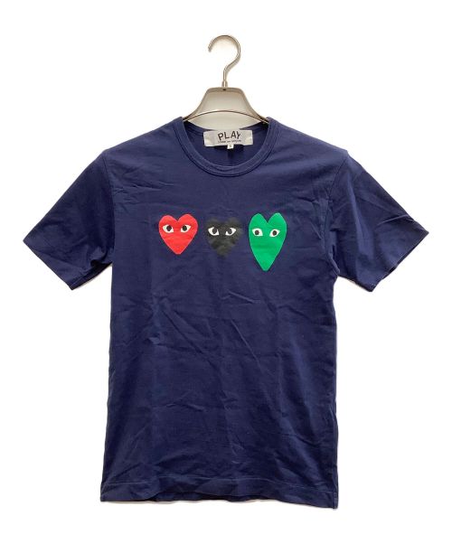 PLAY COMME des GARCONS（プレイコムデギャルソン）PLAY COMME des GARCONS (プレイ コムデギャルソン) Tシャツ ネイビー サイズ:Sの古着・服飾アイテム
