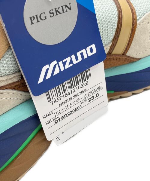 MIZUNO（ミズノ）MIZUNO (ミズノ) DIGAWEL (ディガウェル) スニーカー スカイブルー×ブラウン サイズ:28 未使用品の古着・服飾アイテム