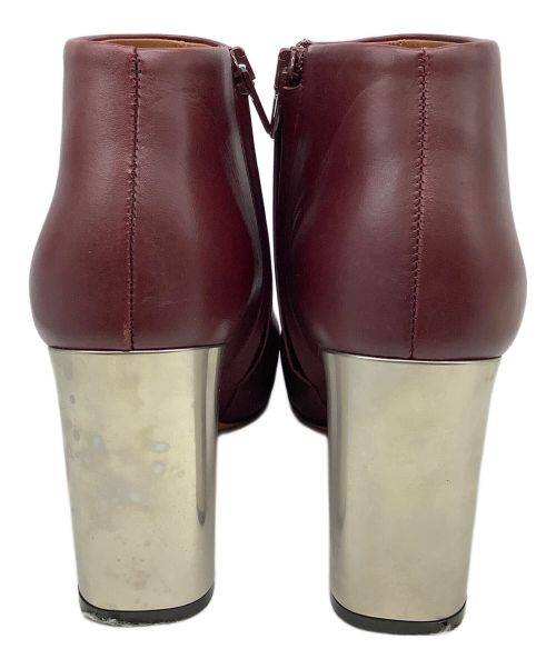 CELINE（セリーヌ）CELINE (セリーヌ) ショートブーツ ワインレッド サイズ:36 1/2の古着・服飾アイテム