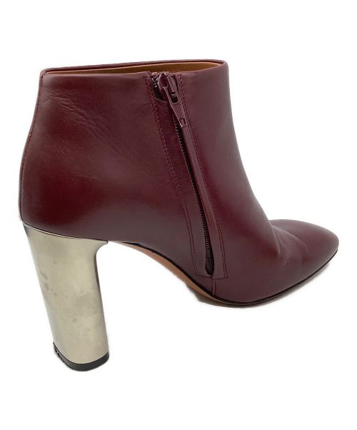 CELINE（セリーヌ）CELINE (セリーヌ) ショートブーツ ワインレッド サイズ:36 1/2の古着・服飾アイテム