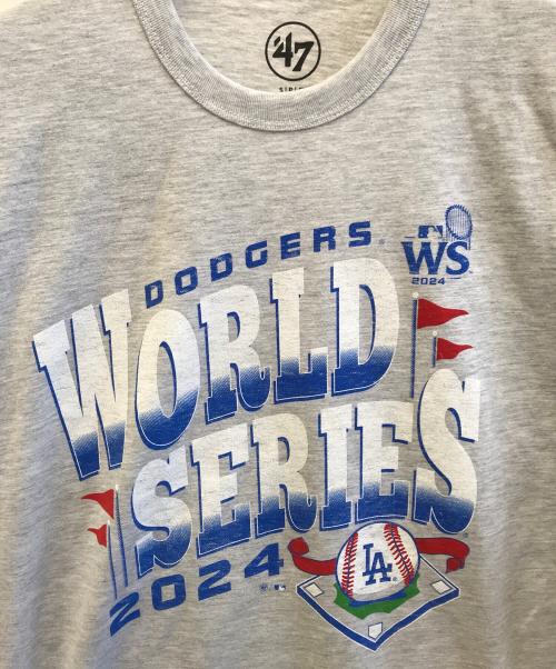47BRAND（フォーティーセブンブランド）47BRAND (フォーティーセブンブランド) 2024ドジャース ワールドシリーズ記念 Tシャツ グレー サイズ:S 未使用品の古着・服飾アイテム