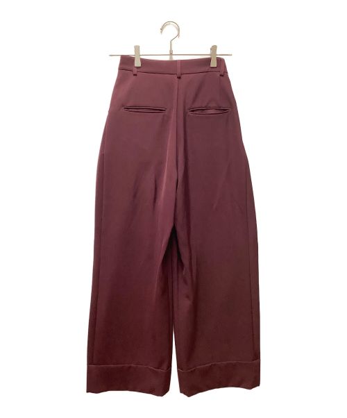 UN3D.（アンスリード）UN3D. (アンスリード) ワイドパンツ ボルドー サイズ:36の古着・服飾アイテム