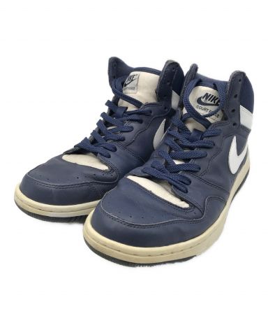 NIKE HTM コートフォース　28cm 中古・古着通販】NIKE (ナイキ) HTM コートフォース ハイ ネイビー