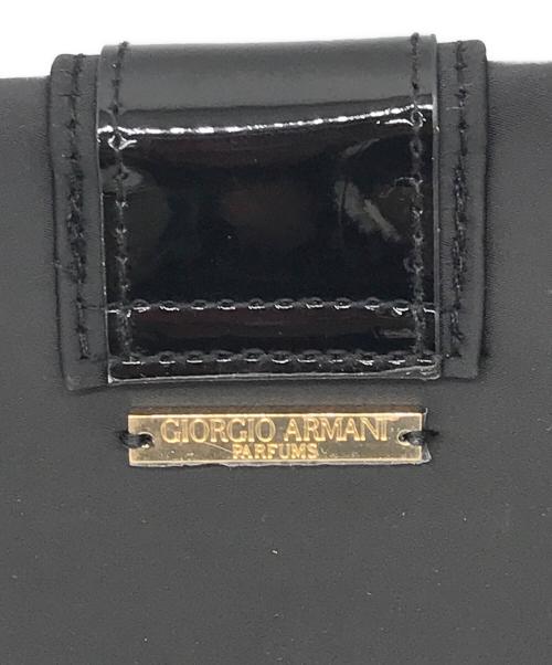GIORGIO ARMANI（ジョルジョアルマーニ）GIORGIO ARMANI (ジョルジョアルマーニ) パーティバッグ ブラックの古着・服飾アイテム