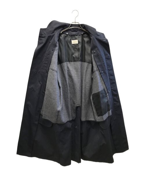 D'URBAN（ダーバン）D'URBAN (ダーバン) ウールライナー付スタンドカラーコート ネイビー サイズ:Lの古着・服飾アイテム