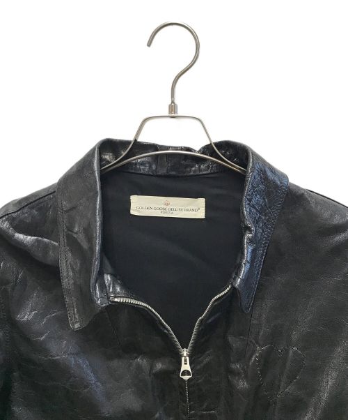 GOLDEN GOOSE DELUXE BRAND（ゴールデングースデラックスブランド）GOLDEN GOOSE DELUXE BRAND (ゴールデングースデラックスブランド) レザージャケット ブラック サイズ:Sの古着・服飾アイテム