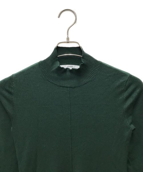 UN3D.（アンスリード）UN3D. (アンスリード) ニットワンピース グリーン サイズ:36の古着・服飾アイテム