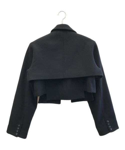 UN3D.（アンスリード）UN3D. (アンスリード) 23AW LAYERED WOOL SHORT JK ブラック サイズ:36の古着・服飾アイテム