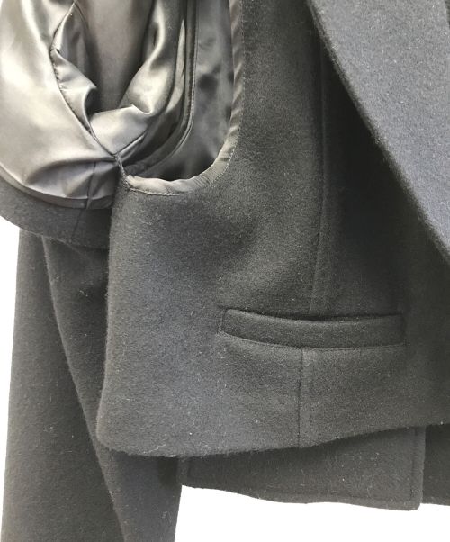 UN3D.（アンスリード）UN3D. (アンスリード) 23AW LAYERED WOOL SHORT JK ブラック サイズ:36の古着・服飾アイテム