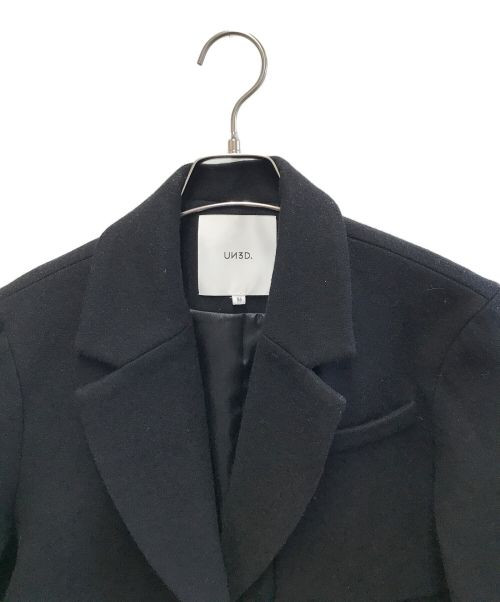 UN3D.（アンスリード）UN3D. (アンスリード) 23AW LAYERED WOOL SHORT JK ブラック サイズ:36の古着・服飾アイテム