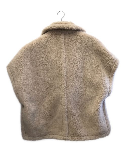 PELLESSIMO（ペレッシモ）PELLESSIMO (ペレッシモ) ボアショートベスト ベージュ サイズ:Fの古着・服飾アイテム