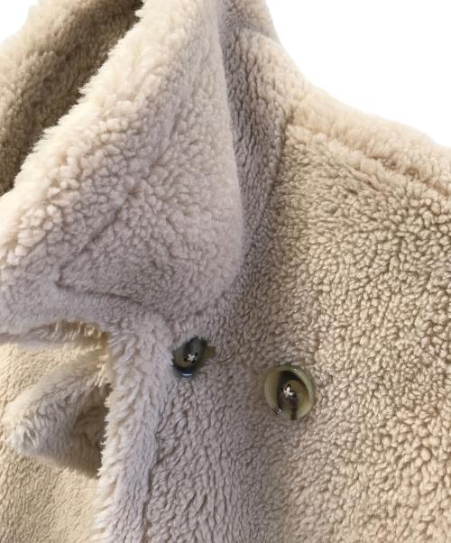 PELLESSIMO（ペレッシモ）PELLESSIMO (ペレッシモ) ボアショートベスト ベージュ サイズ:Fの古着・服飾アイテム