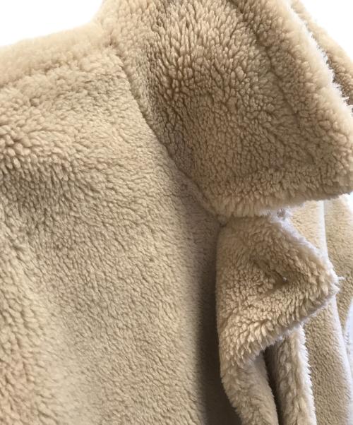 PELLESSIMO（ペレッシモ）PELLESSIMO (ペレッシモ) ボアショートベスト ベージュ サイズ:Fの古着・服飾アイテム