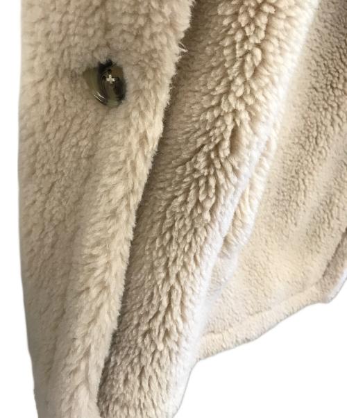 PELLESSIMO（ペレッシモ）PELLESSIMO (ペレッシモ) ボアショートベスト ベージュ サイズ:Fの古着・服飾アイテム