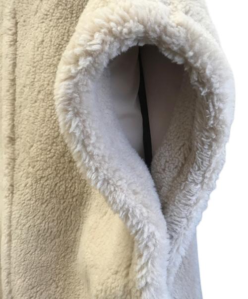 PELLESSIMO（ペレッシモ）PELLESSIMO (ペレッシモ) ボアショートベスト ベージュ サイズ:Fの古着・服飾アイテム