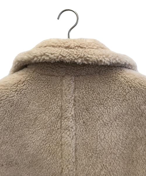 PELLESSIMO（ペレッシモ）PELLESSIMO (ペレッシモ) ボアショートベスト ベージュ サイズ:Fの古着・服飾アイテム