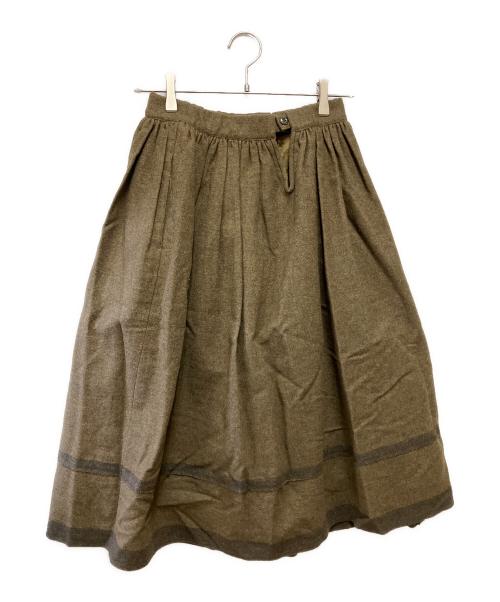 COMME des GARCONS（コムデギャルソン）COMME des GARCONS (コムデギャルソン) ウールスカート グリーン サイズ:記載なしの古着・服飾アイテム