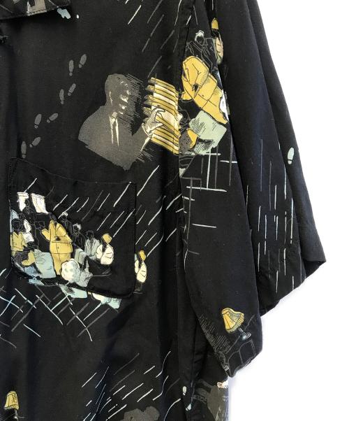 Porter Classic（ポータークラシック）Porter Classic (ポータークラシック) アロハシャツ ブラック サイズ:Mの古着・服飾アイテム