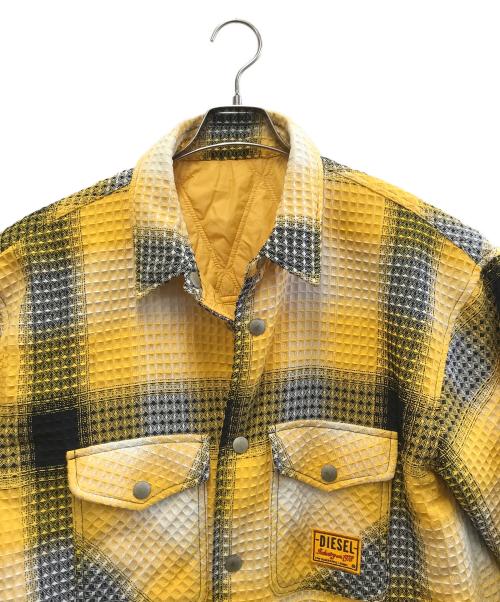 DIESEL（ディーゼル）DIESEL (ディーゼル) リバーシブルジャケット ブラック×イエロー サイズ:Mの古着・服飾アイテム