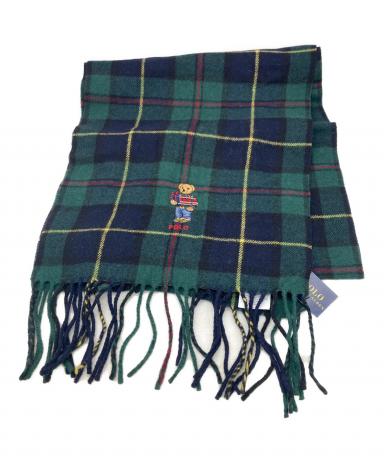 【新品・未使用】ポロラルフローレン　マフラー　グリーン 中古・古着通販】POLO RALPH LAUREN (ポロ・ラルフローレン) マフラー