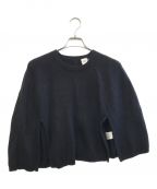 YENNイエン）の古着「RIB FORM KNIT PO」｜ブラック