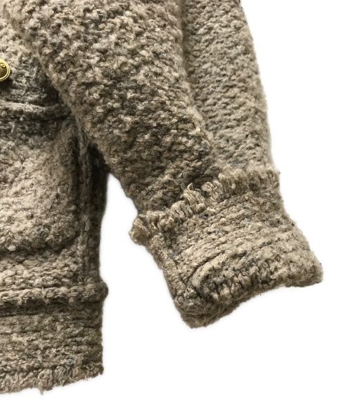 Curensology（カレンソロジー）Curensology (カレンソロジー) ツイードヤーンカーディガン ベージュ サイズ:Fの古着・服飾アイテム