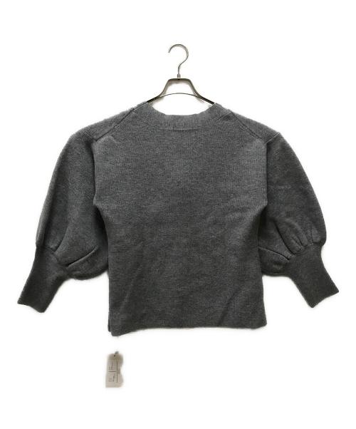 remula（リミューラ）REMULA (リミューラ) SUPER FINE MERINO WOOL VOLUME SLEEVE CARDIGAN グレー サイズ:F 未使用品の古着・服飾アイテム